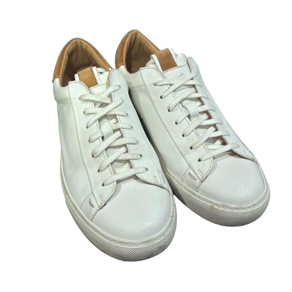 Officina Slowear Venezia SLW51 Men's White Leather Sneakers EU 43 Made in Italy